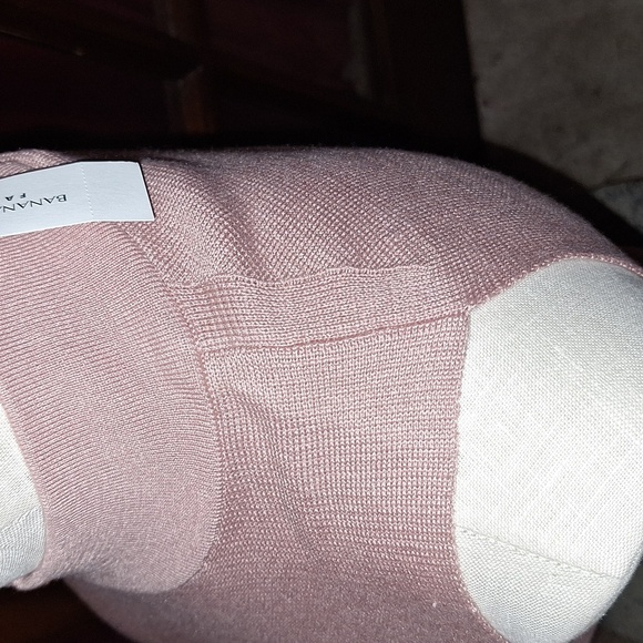 BANANA REPUBLIC Sweater Knit Sleeveless Mockneck Tunic - Picture 4 of 7